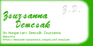 zsuzsanna demcsak business card